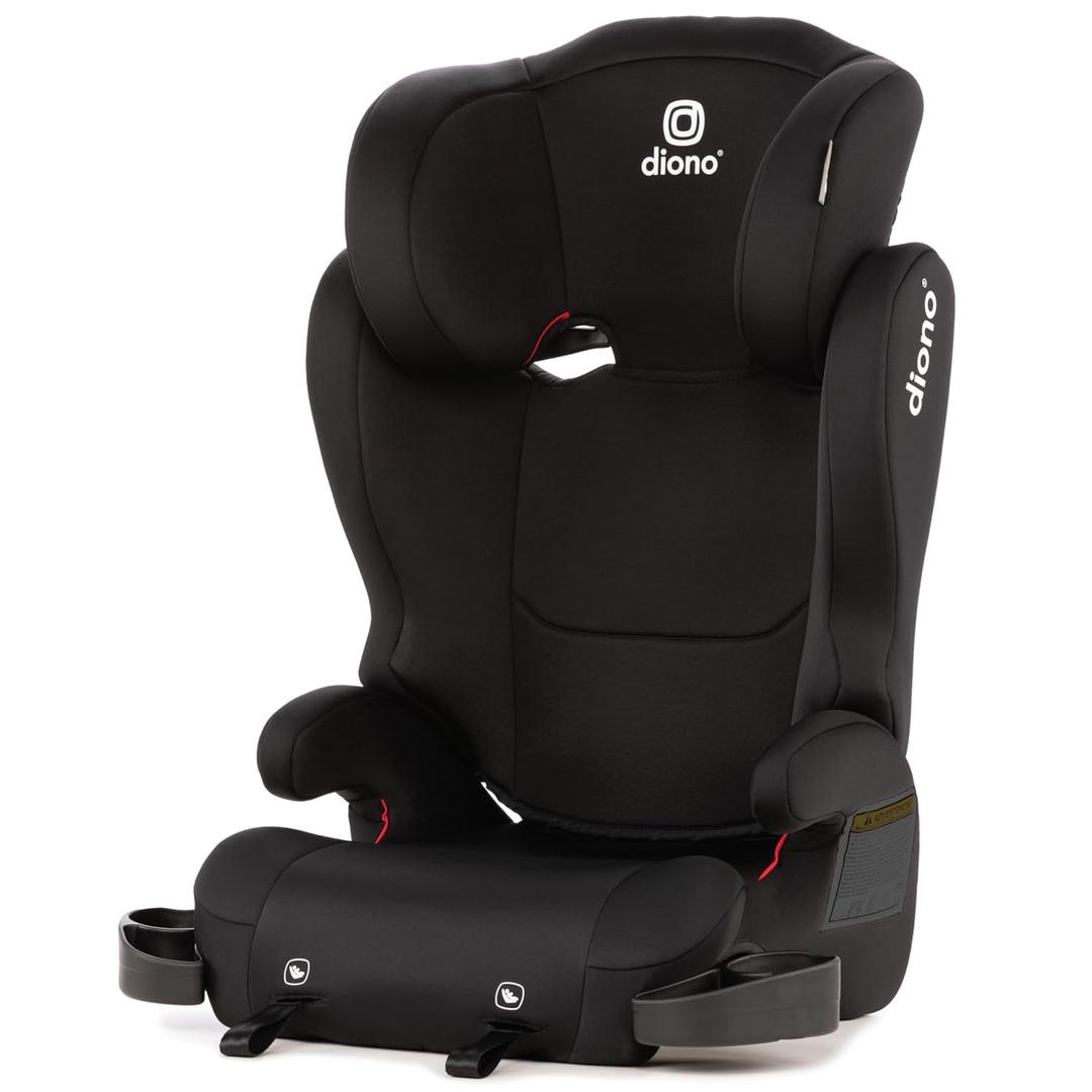 Diono Cambria 2 XL, Dual Latch Connectors, 2-in-1 Belt Positioning Booster Seat, High-Back to Backless Booster, Space and Room to Grow, 7 Headrest Positions, 8 Years 1 Booster Seat, Black MFD 11/20/2024