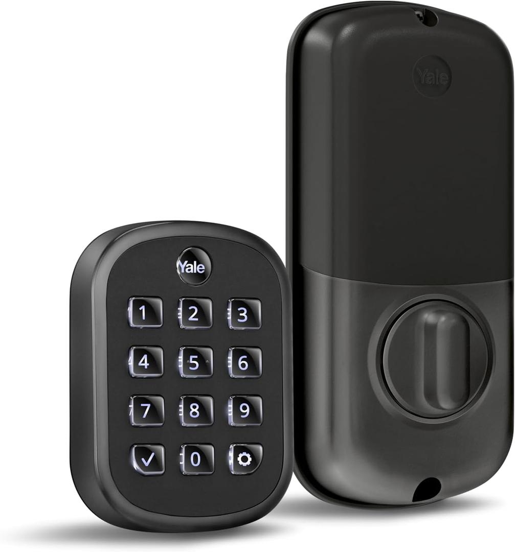 Yale Security Keyless Entry Keypad Deadbolt - Unlock Using Your Entry Code - No app or connectivity - Black Suede