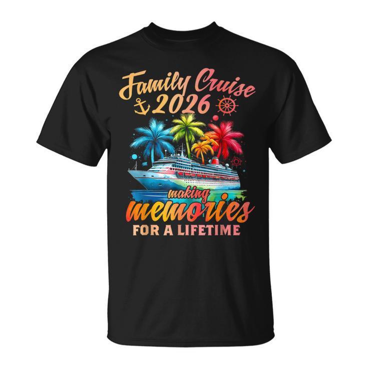 Family Cruise 2026 Making Memories For A Lifetime, Black Size XL