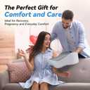 UJPFEO Knee Pillow for Side Sleepers,Leg Pillows for Sciatica,Knees,Hips,Joints Between Legs,Back Pain Relief When Side Sleeping Spine Alignment Support for Knee Surgery Recovery