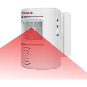 S SELDORAUK PIR Motion Sensor Door Bell Shop Visitor Alert Chime Dingdong Welcome Alarm Burglar Motion Detector