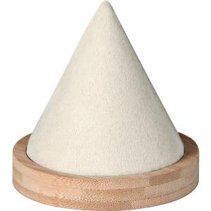 Pangkeep Bamboo Cone Bracelet Display Stand for Show Selling (Beige)