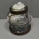 Farmhouse Glass Lantern Vase Vintage Flower Vases with Plants Hydrangea Lights Rustic Floral Arrangement Centerpieces Home Decor Hostess Housewarming Gift