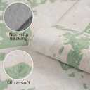 GEMBED Modern Area Rug - Geometric Rug for Bedroom Living Room, Machine Washable Rug Soft Non Slip Non Shedding, Checkered Rugs for Teen Dorm Home Decor Aesthetic, Nursery, Playroom, Green, 9'x12'