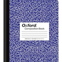 Oxford Composition Notebooks - Assorted Colored Marble Cover Wide Ruled Notebook - 9-3/4" X 7-1/2", Pack of 12 (100 sheets)