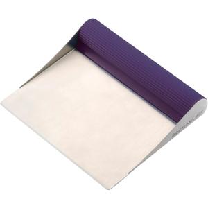 Rachael Ray Tools and Gadgets Stainless Steel Pastry Scraper / Bench Scrape / Kitchen Tool for Baking and Cooking / Dishwasher Safe, Purple (Pack of 1)