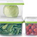 Rubbermaid FreshWorks Produce Saver, Medium and Large Storage Containers, 6 Piece Set