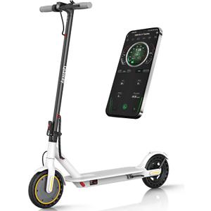 Electric Scooter for Adults, 350W/500W Motor, 16-22 Miles Range, 8.5"/10" Solid Tires, Dual Braking & Suspension, Folding Portable Commuting E-Scooter with App