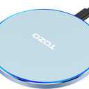 TOZO 2025 W1 New Anti-Slip Wireless Charger 15W Max Fast Wireless Charging Pad Compatible with iPhone 17/16/16 Plus/16 Pro Max /15/14/13/SE Series, Samsung Galaxy S25/S24/S23 Series, Blue