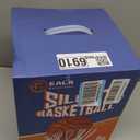 Non-Compress Size 7 (29.5) Grooved Airless Silent Basketball & Indoor Hoop & Shooting Form Trainer Gift Set - for Indoor Dribbling and Shooting Kit (Orange)