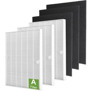 115115 HEPA Replacement Filters A for Winix PlasmaWave Air Purifier C535 5300 5300-2 6300 6300-2 P300 AM90 C909 9800, 3 True HEPA Size 21 Filter + 3 Activated Carbon Pre-Filters