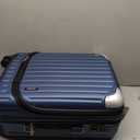 LEVEL8 Grace Carry on Luggage 22x14x9 Airline Approved, 20 Inch Hard Shell Suitcases with Spinner Wheels, Abs+Pc Hard Case Luggages with Tsa Lock for Airplane, Blue