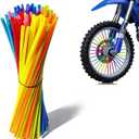 2 x 72Pcs Colorful Bike Spoke Covers - Universal 8"-21" Wheel Wraps