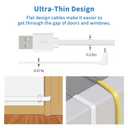 DIANMU 26FT Power Extension Cable with Adapter for Wyze Cam Pan V3, Arlo Essential, Blink Outdoor (3rd Gen) - Weatherproof L-Shaped Micro USB Charging Cord and Charger (Not for Wyze V3) - 2 Pack