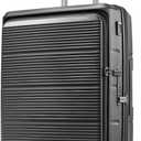 Samsonite Paralux Medium Checked Luggage - Innovative Design - Quick Access Front Pocket - Dual Suspension Wheel Technology - TSA Lock - Expandable - Includes Removable Packing Cubes - Black