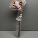 Vickerman 22" Rose Gold Velvet Glitter Trim Poinsettia, 6 per Bag.