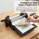 Printing Press, Basic Etching Machine, Professional Printing Machine with Felt & Base Plate, Fit for Etching, Embossing, Monotype, Lithography, Relief Block Printing, 11 ""L x 10"" W x 7.2 ""H