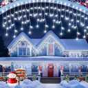 1458 LED 159 FT Wedding Decorations Outdoor, Waterproof Outside Christmas Lights Plug in, Timer & Memory, 8 Modes Fairy Lights with 324 Drops for Patio Window Holiday Pathway Indoor (Cool White)
