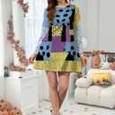 Long Sleeve Halloween Dress for Women Pring Swing Funny Cute Costume (S)
