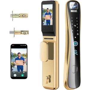 EIYSIE Video Smart Lock with Camera & Doorbell, 8-in-1 WiFi Keypad Deadbolt