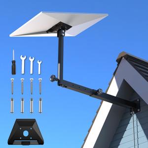 Adjustable Starlink Gen 3 Mount, Starlink Pole Mount with Starlink Gen 3 Pipe Adapter, Heavy Duty Starlink Long Wall Mounting Kit