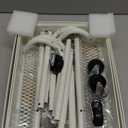 Amazon Basics 3-Tier Rolling Utility or Kitchen Cart, Lockable Wheels, Multifunctional Storage, White