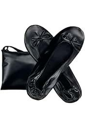 ccafgho Women's Foldable Ballet Flats Portable Slip-On Shoes for Wedding, Travel, Work & Driving, 8