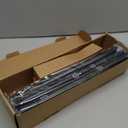 2 Pack Heavy Duty Curtain Rods for Windows 48 to 84 Inch, 1 Inch Black Curtain Rods Set of 2 Pack for Outdoor, Farmhouse, Bedroom, Adjustable Easy Install Drapery Rod (A2,Black,30"-90"-2Pack)