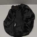 YANIBEST Adjustable Satin Bonnet Double Layer Hair Bonnet for Sleeping Bonnets for Women Hats Curly Natural Hair, Black (One Size)