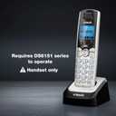VTech Accessory Handset for DS6151 Series with 2-Line Cordless Phone, Suitable for Small Business or Home, Answering System, Expandable up to 12 Handsets, Intercom, Conference | DS6101 (Black/Silver)