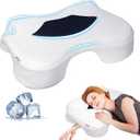 Side Sleeper Pillow with Arm Holes, Memory Foam Pillow for Neck Shoulder Cervical Pain Relief, Ergonomic Arm Holes Positioner Cooling Bed Pillows for Side Sleeping - Black