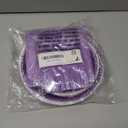 96 Pieces Purple and Silver Birthday Plates and Napkins Party Tableware Set with Happy Birthday Party Decorations,Paper Plates,Napkins and Forks for 24 Guests