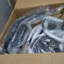 COLAMY Bar Stools Set of 2, Modern Swivel Bar Chairs, Adjustable Faux Leather Upholstered Barstools Counter Height with High Backrest for Bar, Kitchen Island, Dining Room, Black