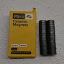 Ultra-Strong Ceramic Round Magnets (0.7x0.2"/18x5mm, 30 pcs) - Heavy Duty Magnets, Non-Corrosive, High Thermal Resistance, Versatile For Home, Office, Workshop, Whiteboard, Fridge And Hobby Use