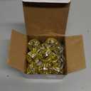 20 LED Disco Ball String Light for Mamma Mia 70s 80s 90s Dance Party, Disco Ball Decor Battery Powered and USB Plug Disco Lights for Christmas Tree Holiday Window Decorations Indoor (Yellow)