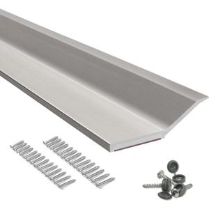 Garage Door Seal Strip Top and Sides Seal 34.4 FT Rubber Weather Stripping Replacement Soft and Hard Composite, Weatherproofing Universal Sealing, Grey