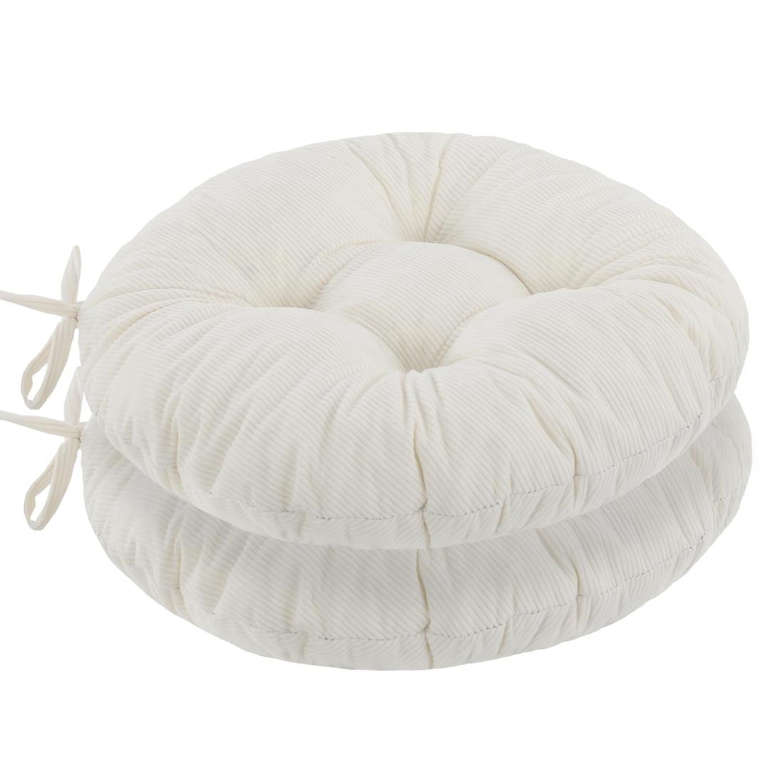 idee-home Round Chair Cushions Set of 4, Round Stool Seat Cushion 16 inch