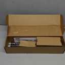 KAMANINA Single Curtain Rod 32 to 58 Inch(2.6-4.8Ft), 7/8 Inch Antique Bronze Adjustable Drapery Rod for Windows, Decorative Netted Texture End