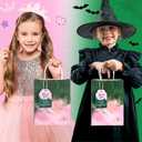 2 x Honoson 100 Pcs Witch Themed Thank You Tags Pink and Green Magical Tags Witch Party Favors Thank You for Making My Day Goodie Gift Bags with Strings for Girls Women