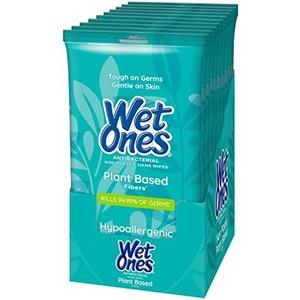 Wet Ones Biodegradable Wipes, 20 Count Each (Pack of 10)
