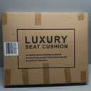 GXT Car Seat Covers Front Seats Only, Front Car Seat Covers 2 Pack, Premium Faux Leather Car Seat Cushion - Universal Fit for Most Sedans SUV Pick-up Truck with Headrests(Coffee and White)