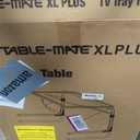 Table-Mate TV Tray Table | Portable Desk Folding Dinner Tray, Couch Table Trays for Eating Snack Food, Portable Laptop Desk, Bed Trays for Eating | Adjustable TV Trays with 3 Angles and Cup Holder, 20"D x 25"W x 30"H