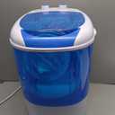 Elevon Mini Spin Dryer Portable Washing Machine, Compact Laundry for Home, Apartment, RV, Blue