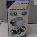 Controller Charging Dock for PS5 VR2, PSVR 2 Charging Station with VR Headset Holder Display Stand, PS VR2 Controller Charger for PSVR2 Accessories with Led Indicator, 2 Magnetic Clasp & Type-C Cable