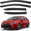Window Visors Rain Guards Shield for 2019-2026 Toyota Corolla Sedan, Out-Channel Window Vent Wind Deflectors Visors Shades for 19-26 Corolla Sedan