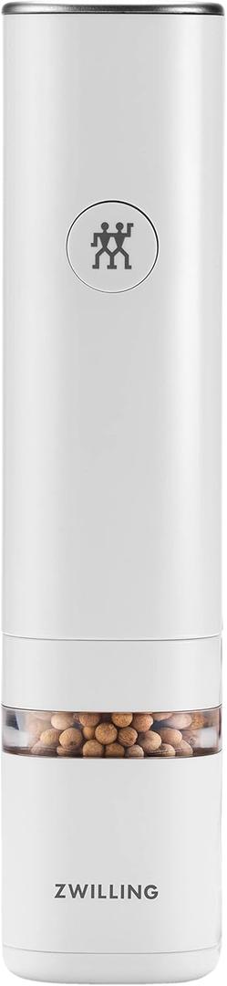 Electric Salt/Pepper Mill, rechargeable (White)