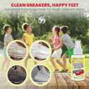 2 x Grandma's Secret Shoe Cleaner - Stain Remover Spray for Rubber, Canvas and Leather - Removes Dirt, Grime and Grass - Sneakers Cleaner for Outdoor Shoes, Slippers and Moccasins - 3 Ounce