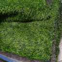 Fasmov Green Artificial Grass Rug Grass Carpet Rug 3.2' x 6.5', Realistic Fake Grass Deluxe Turf Synthetic Turf Thick Lawn Pet Turf -Perfect for Indoor/Outdoor