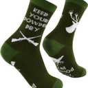 3 x Stocking Stuffers for Men Teen Boys Adults Funny Socks Christmas Birthday Gaming Gifts for Men Dad Boyfriend Son Him (Green)