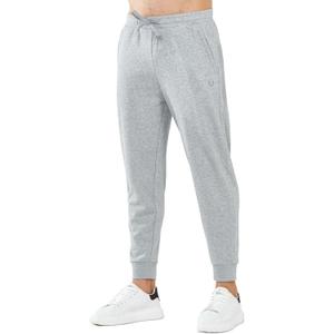NORTHYARD Men's Cotton Athletic Jogger Sweatpants with Zipper Pockets Running Workout Gym Tapered Pants Comfy Lounge Pants (Gray, XXXL)
